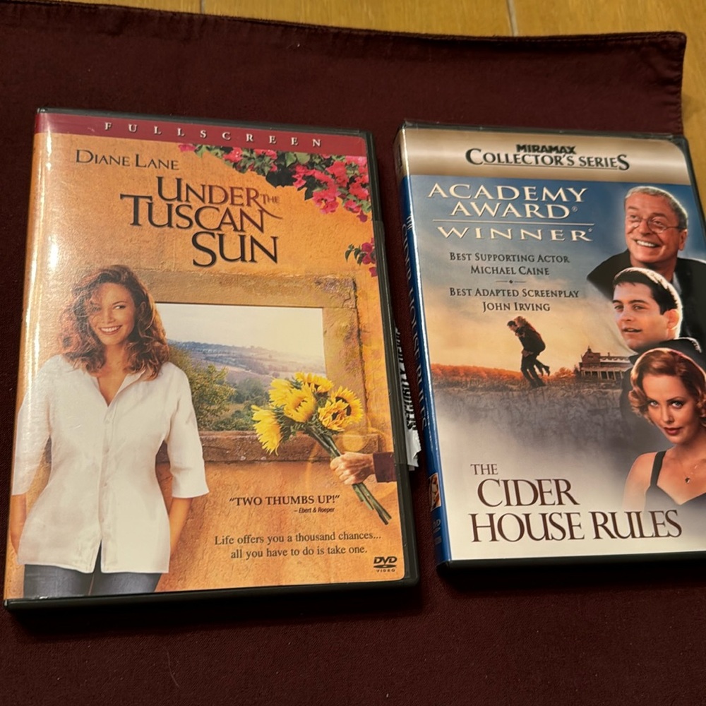 * Cider House Rules & Under The Tuscan Sun